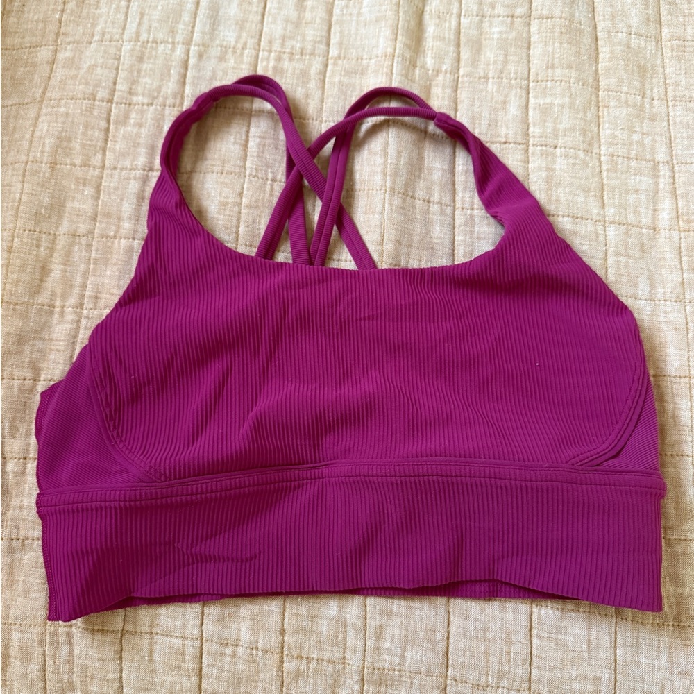 Lululemon  Ribbed Strappy Bralette - Magenta